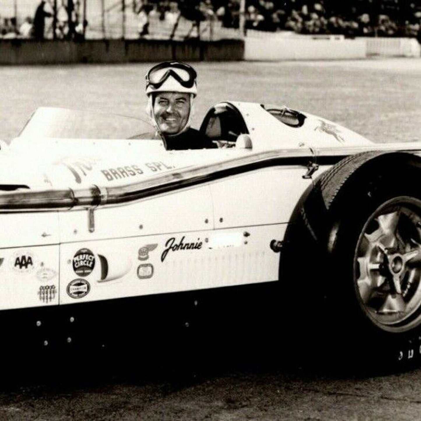 Indy 500 RPPC Postcard "1955 Johnnie Parsons" Official Race Photo Unposted VGC