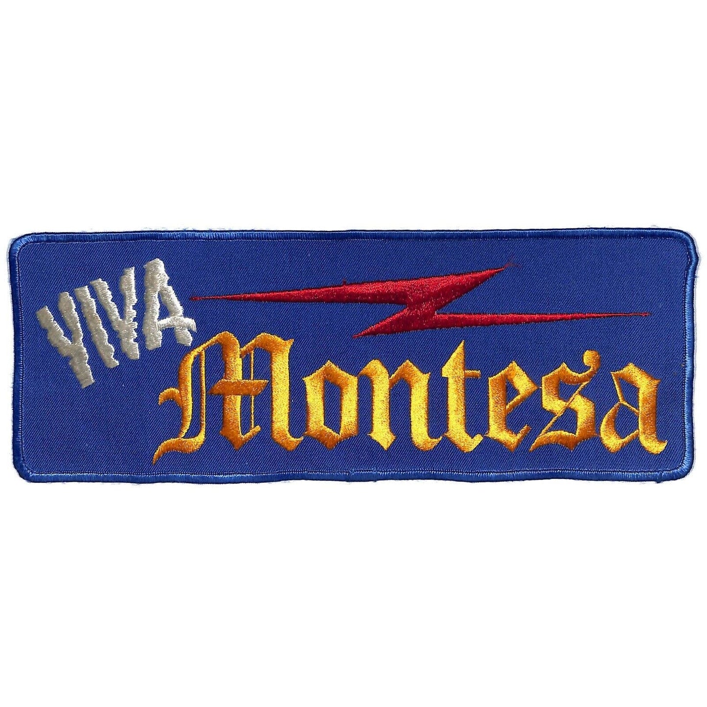 Viva Montesa Motorcycles Large Vintage Embroidered Patch c1970's-80's 10"