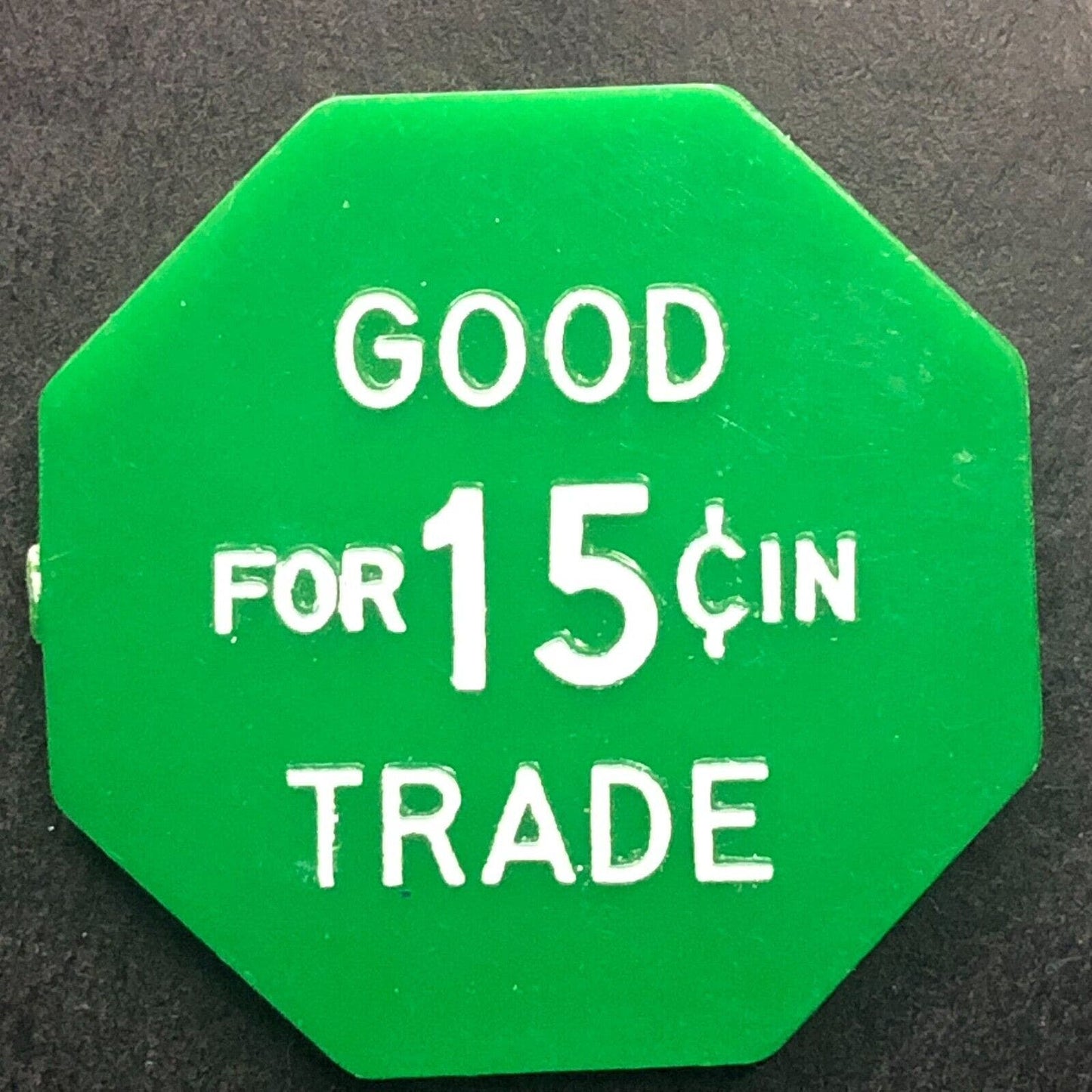 Iola, WI "Bill & Irene Sportsman's Bar" Plastic G/F 15¢ Token / c1960's-70's