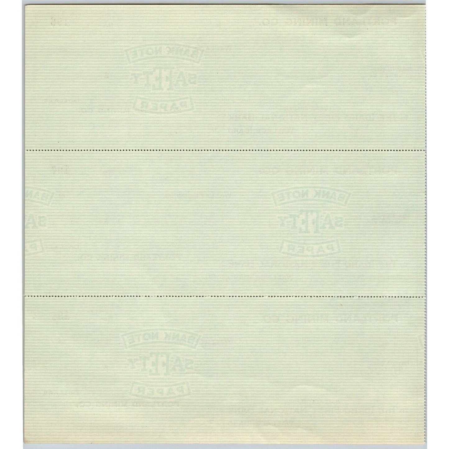 Wallace, ID Portland Mining Company Idaho First National Bank Check Sheet 1940's