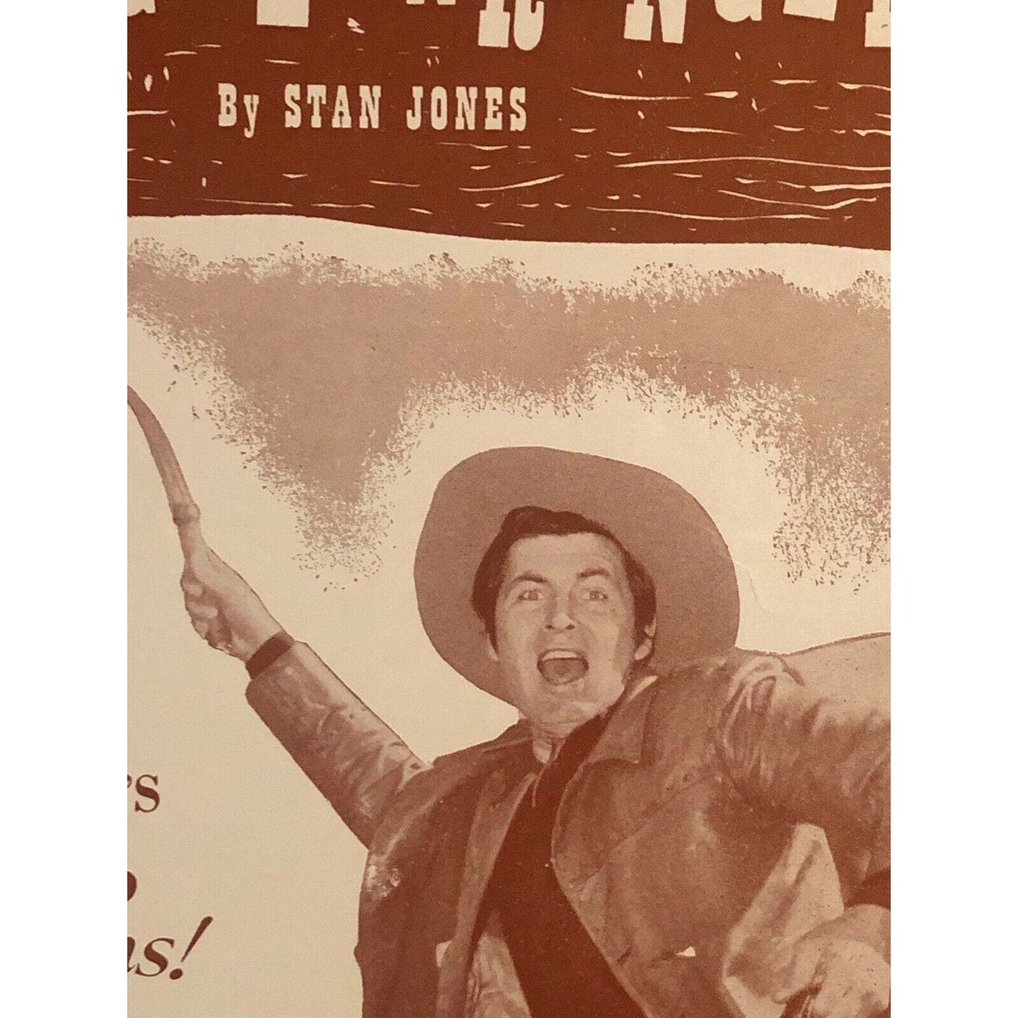 1956 Vintage Sheet Music "Wringle Wrangle" from "Westward Ho the Wagons" Disney