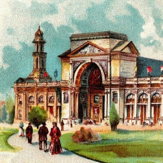 Large Scarce 1893 Chicago World's Fair Trade Card C. H. Fargo & Co. Ladies' Boot