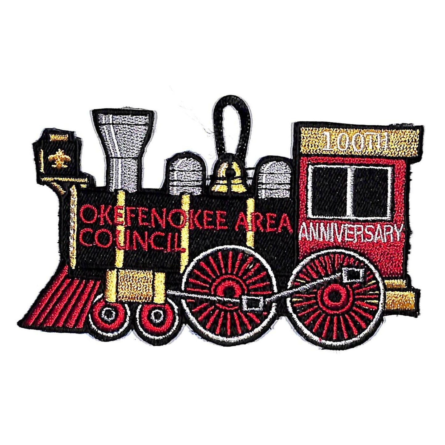 BSA Patch Okefenokee Area Council 100th Anniv. Locomotive Engine 2010 Boy Scout