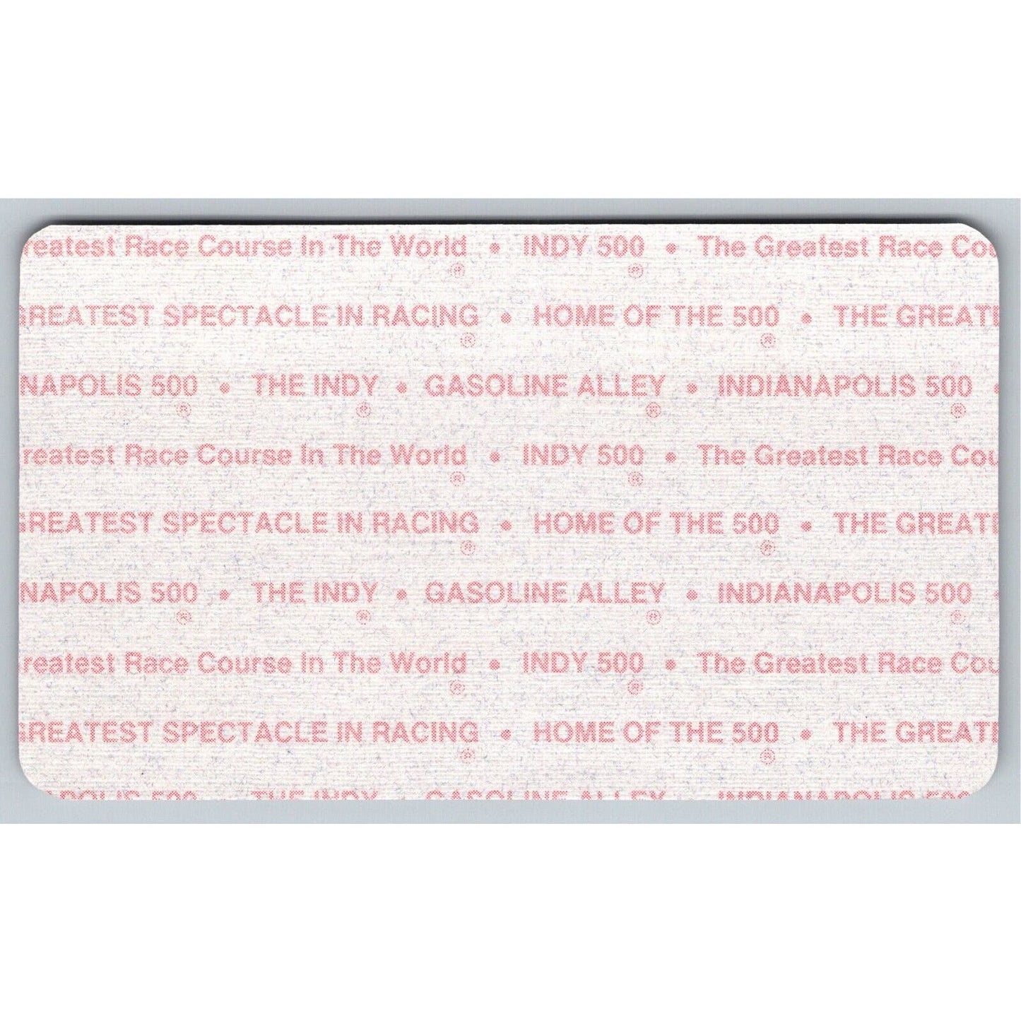 1998 Indy 500 Lap Completion Card Indianapolis IMS VGC #121