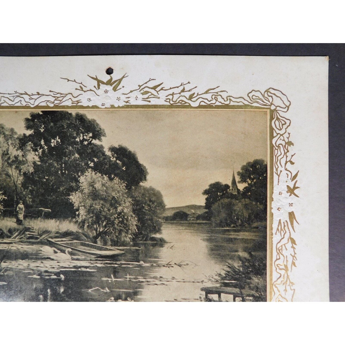 C. M. Seaver 1899 Calendar Williamstown Vermont - Stream Scene