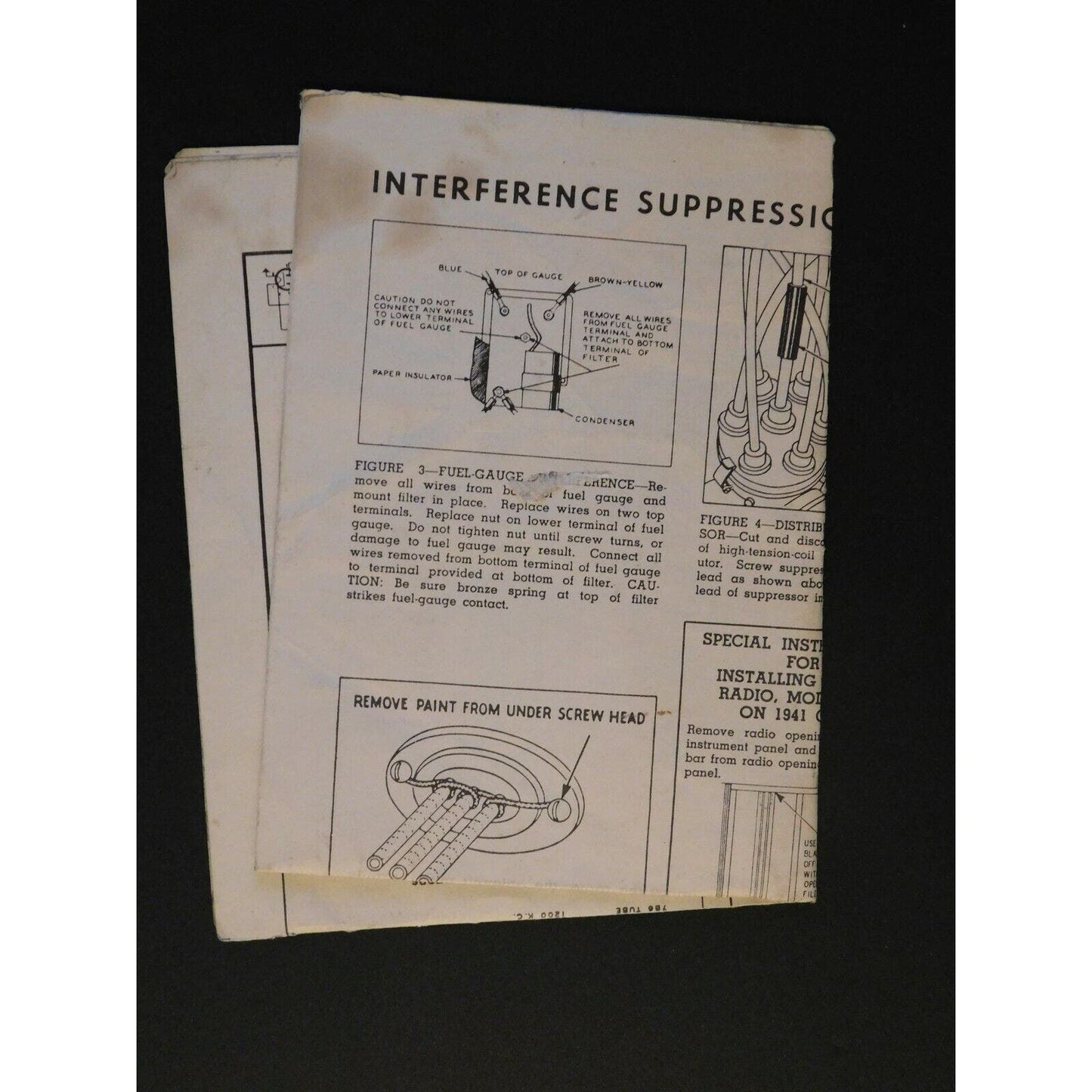 1947 Plymouth 48pg "The Inside Story" Booklet w/cover & Mopar Radio Man
