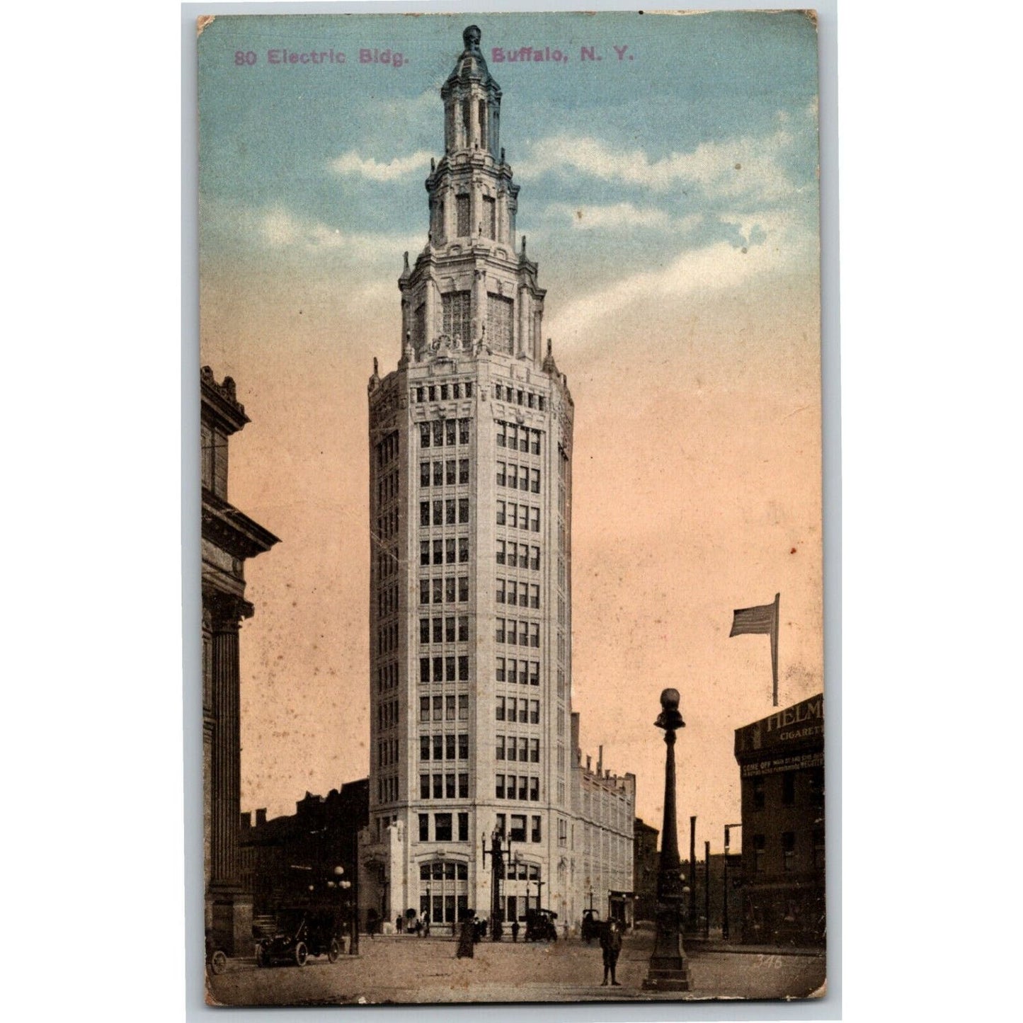 c1907-1915 "80 Electric Bldg, Buffalo, NY" NP Vintage Postcard