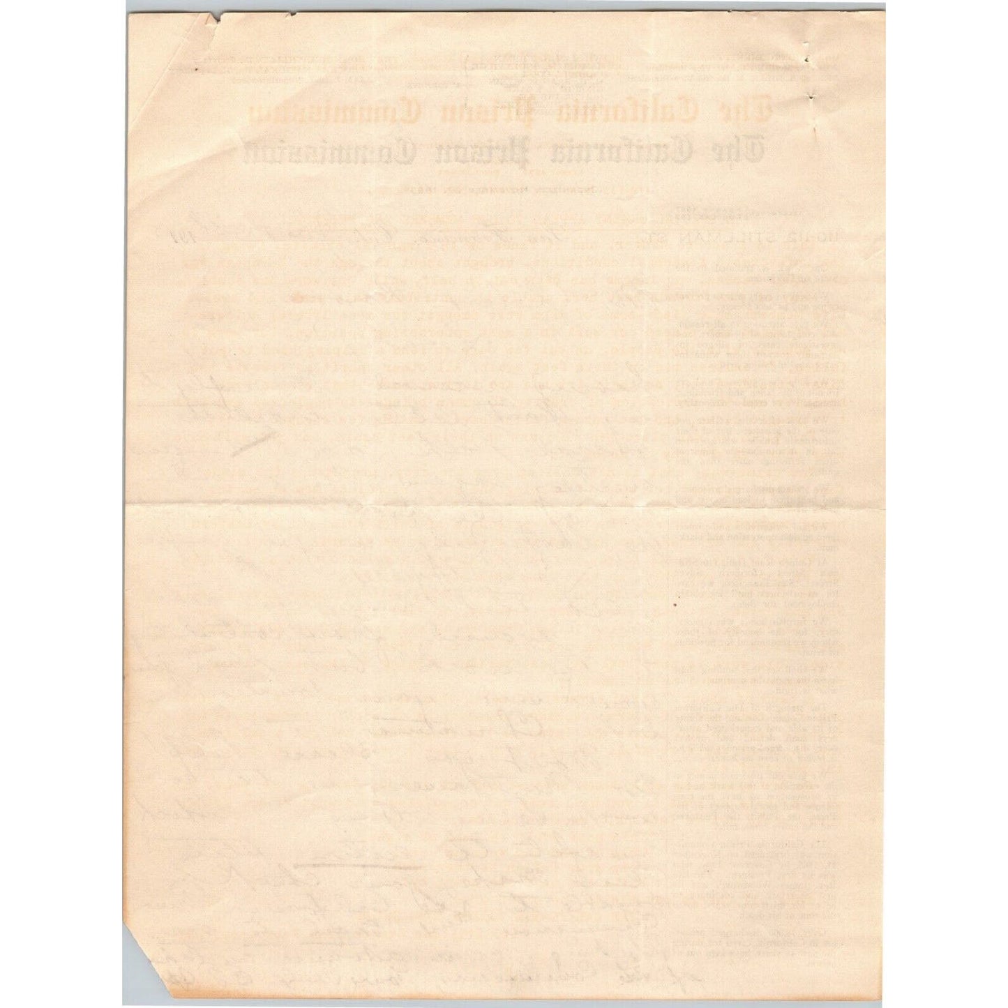 California Prison Commission 1915 Letterhead - R.A. Rowan re: Donation 2pp