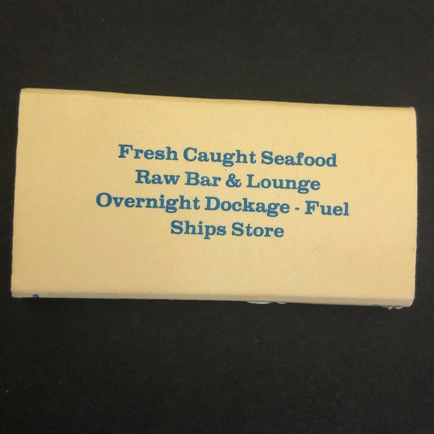 c1980's Wooden Matchbox Matchbook Crow's Nest Restaurant South Jetty, Venice FL