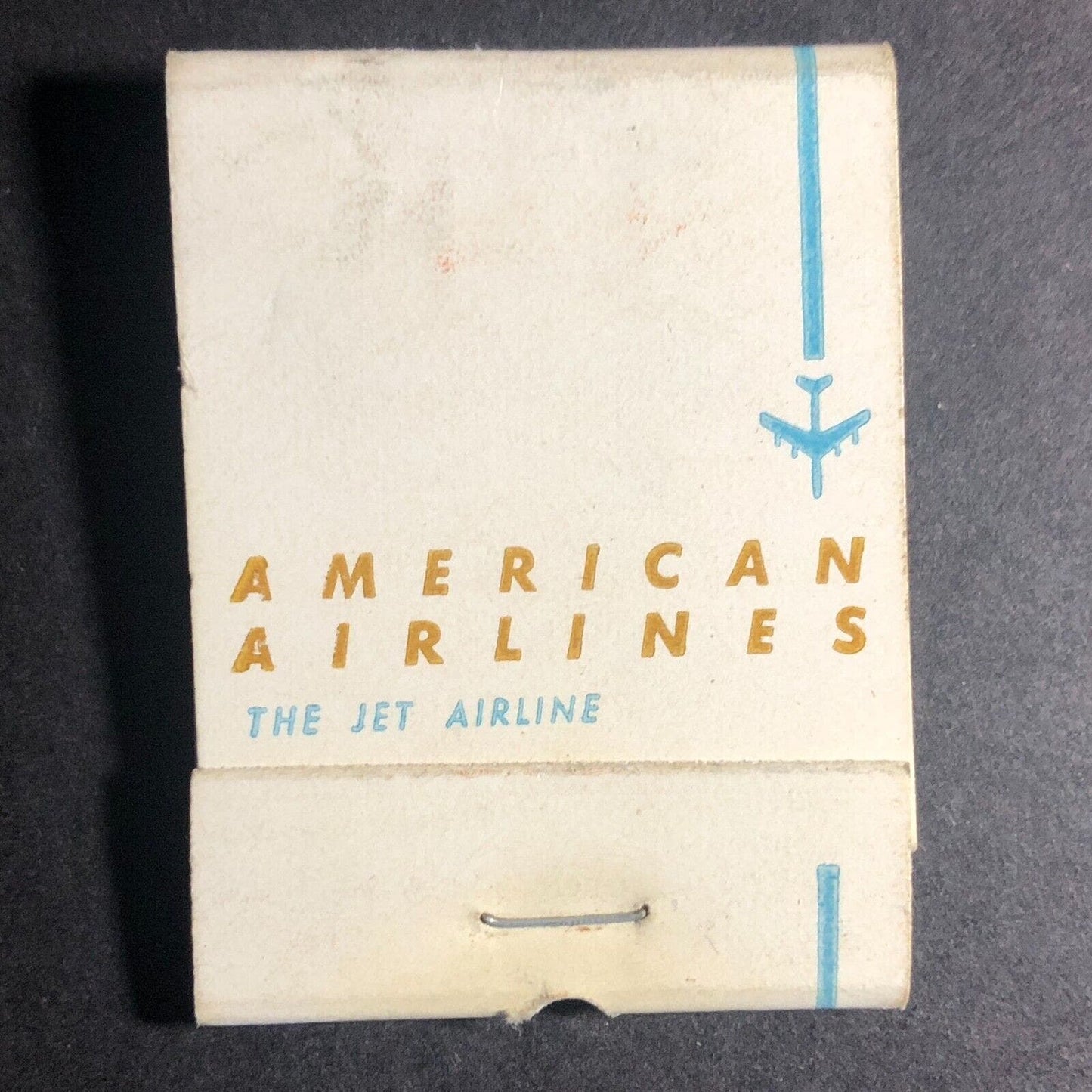 American Airlines "The Jet Airline" Half Full (-9) Matchbook c1974-80's