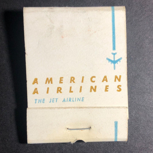 American Airlines "The Jet Airline" Half Full (-9) Matchbook c1974-80's