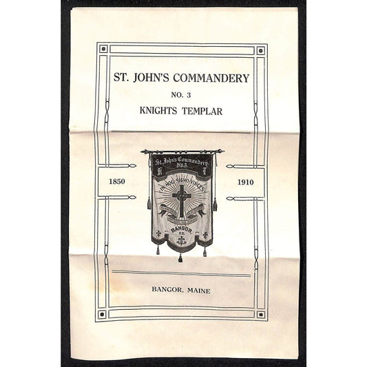 Newburgh, ME 1910 Amos W. Knowlton* Bangor Knight's Templar St John's Day