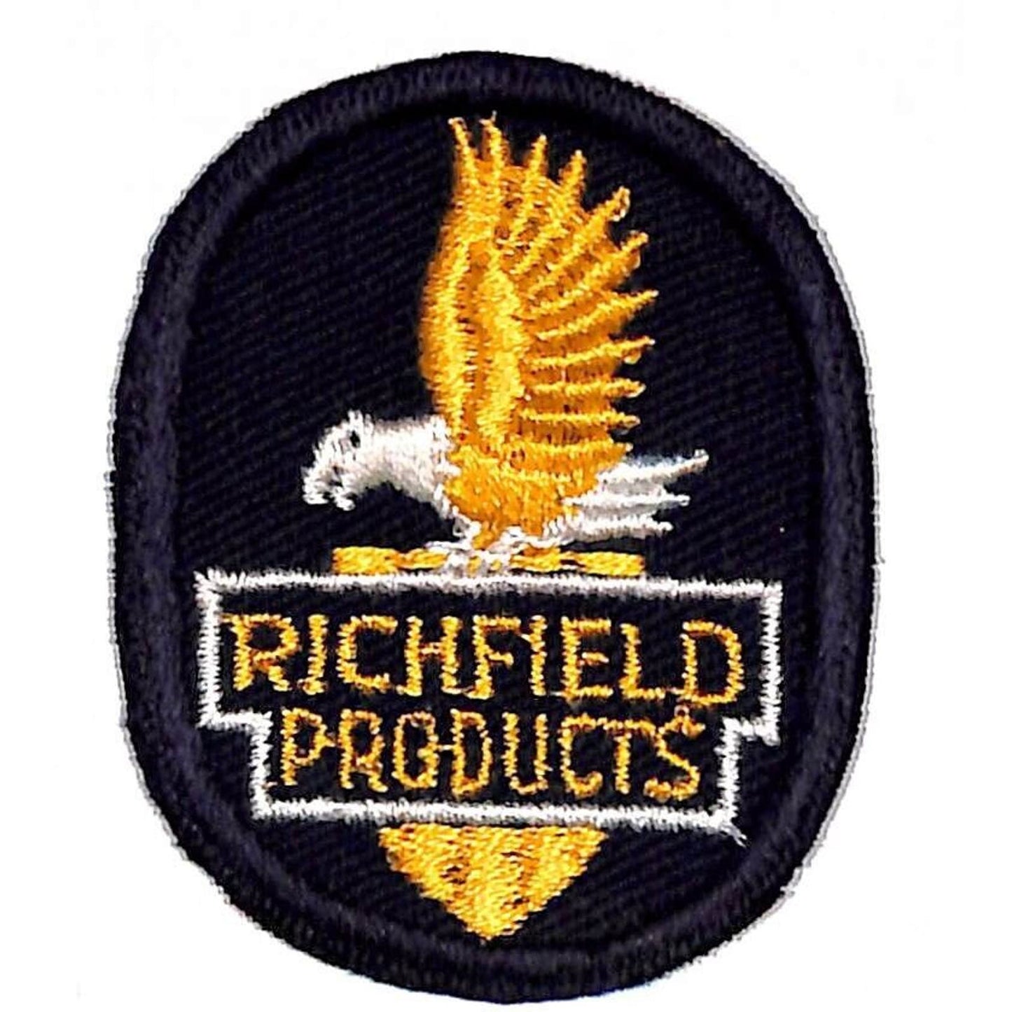 Richfield Products Oil Gas Vintage Machine Embr. Patch 2" x 2 1/2" c1970's*