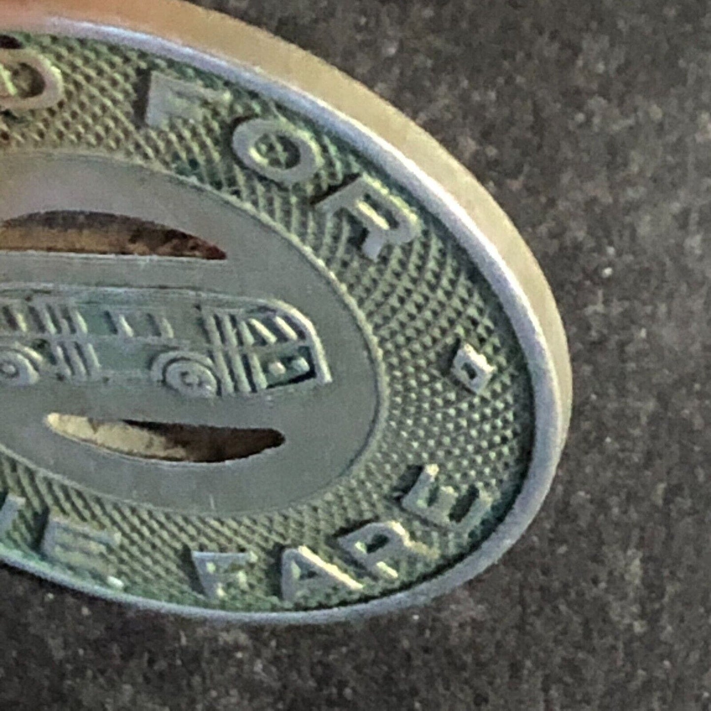 Lincoln City Lines Inc. (Nebraska) WM G/F One Fare Bus Transit Token c1947 23mm