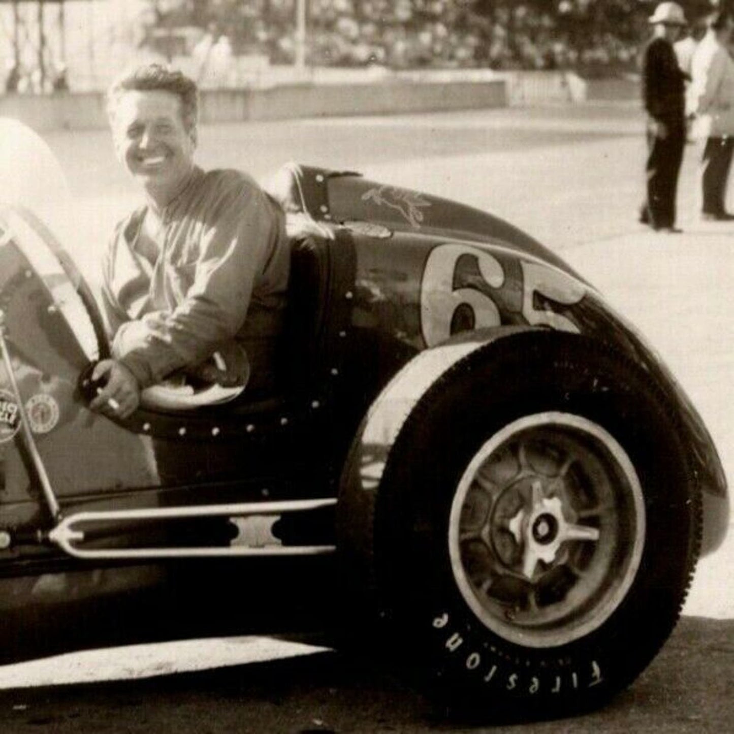 Indy 500 RPPC Postcard "1954 Spider Webb" Official Race Photo Unposted VGC
