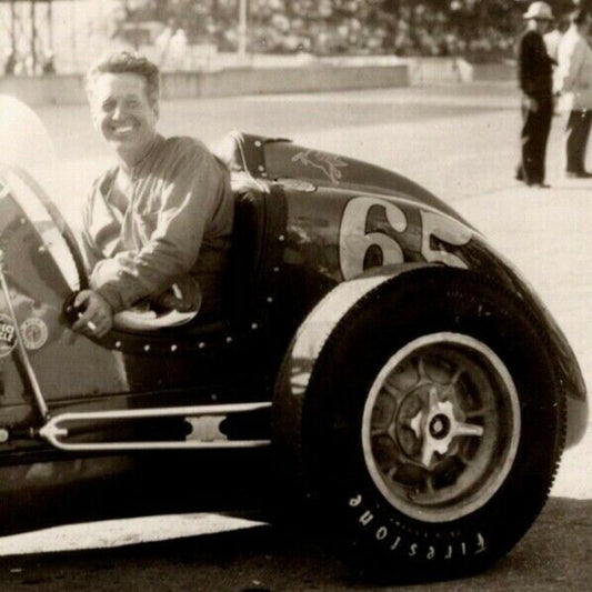 Indy 500 RPPC Postcard "1954 Spider Webb" Official Race Photo Unposted VGC