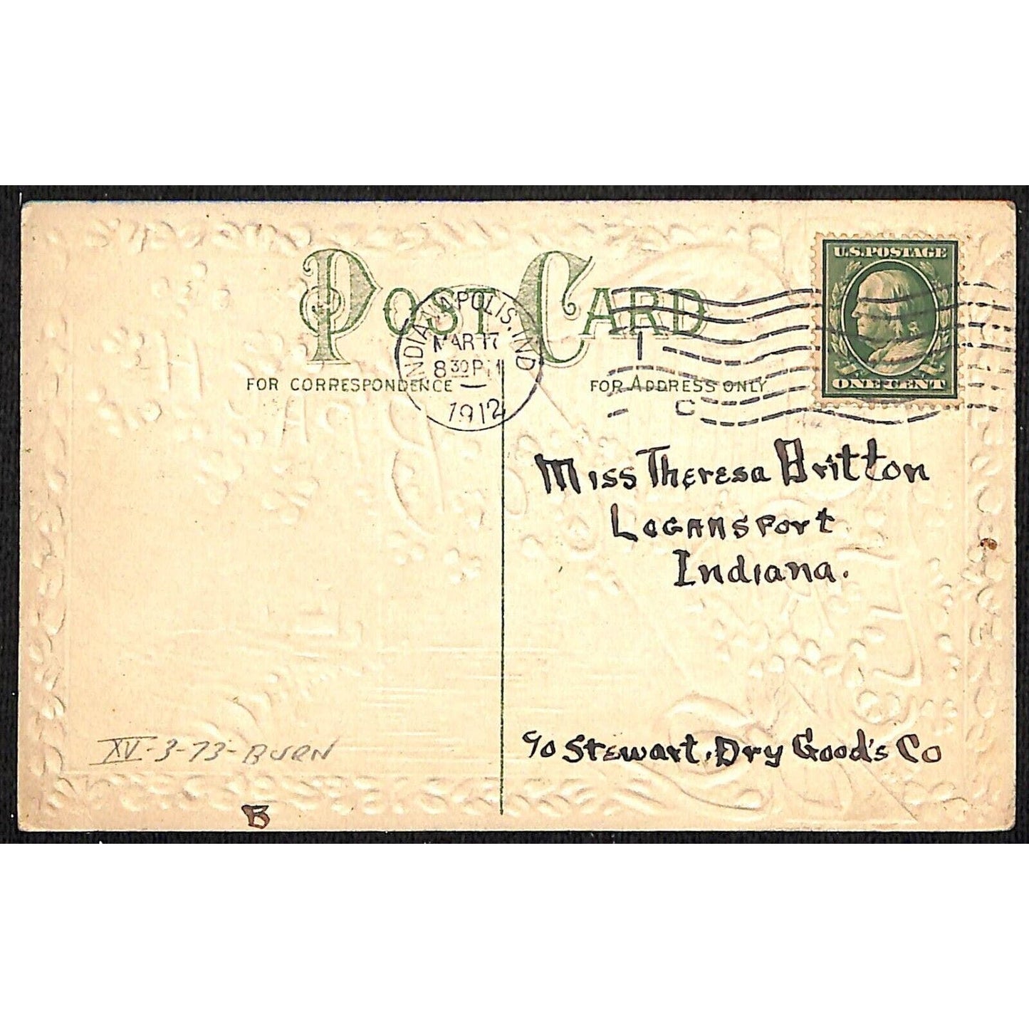 Ireland Postcard Erin Go Bragh Harp Sea Sunset Castle Gilt Embossed PM 1912
