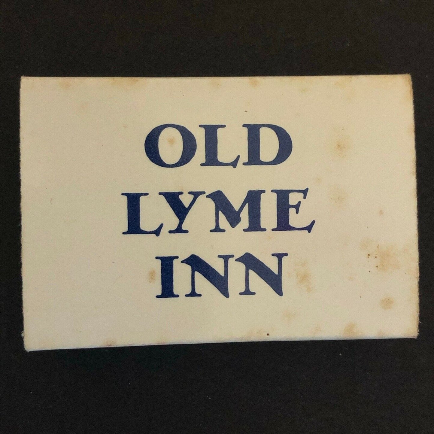 c1960's-70's Wooden Matchboxes / Matchbooks - Old Lyme Inn CONN. 06371 EXC