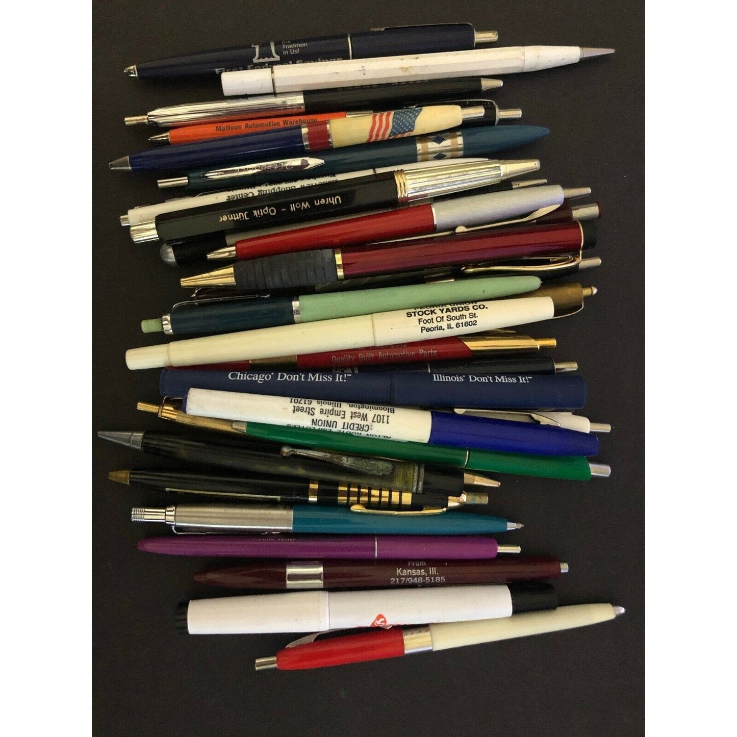 Group of 30 Mostly c1970's-90's Mid-Quality Pens /Markers - Some Advertising