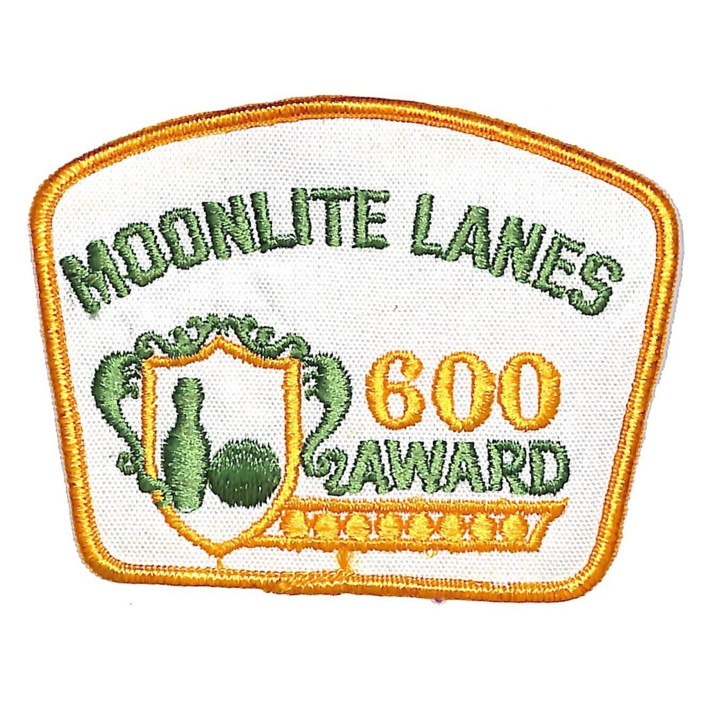 Moonlite Lanes 600 Award Embroidered Bowling Patch