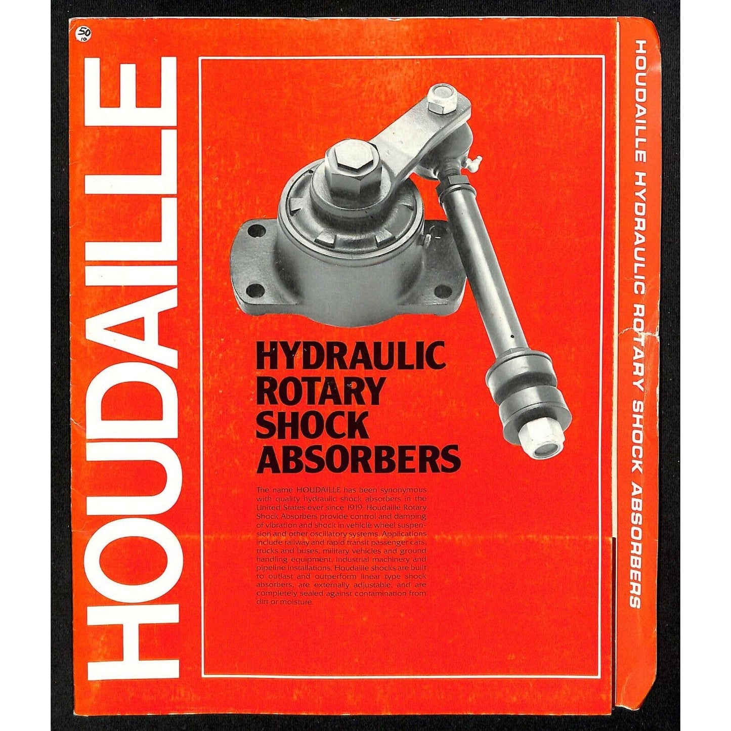 c1982 Houdaille Hydraulic Rotary Shock Absorbers Folder w/ 8 Sheets Railroad