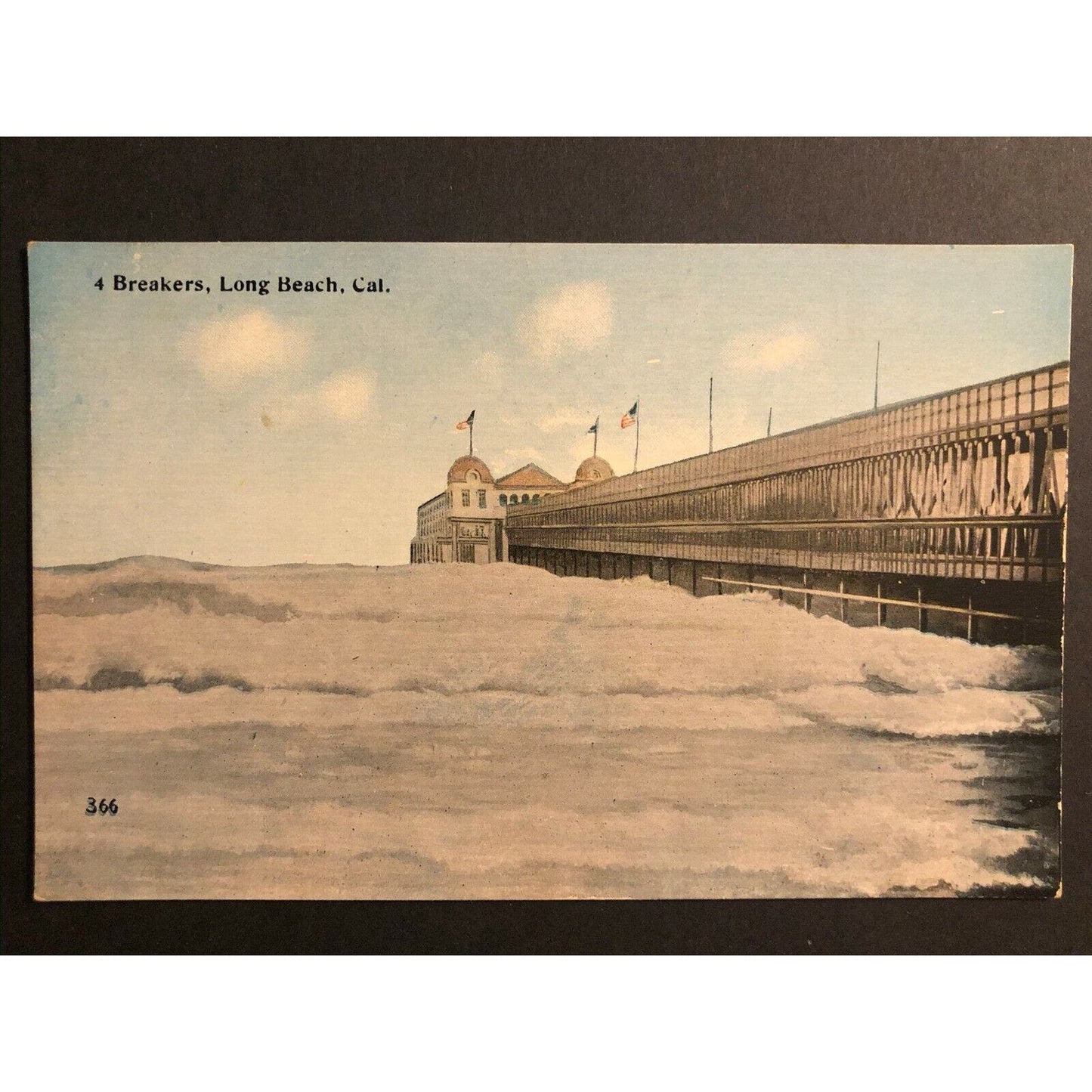 Vintage Postcard - Breakers, Long Beach, California