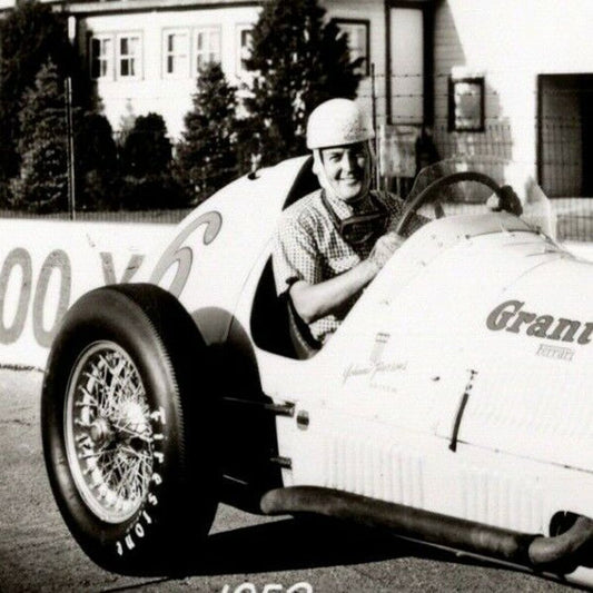 Indy 500 RPPC Postcard "1952 Johnnie Parsons" Official Race Photo Unposted VGC