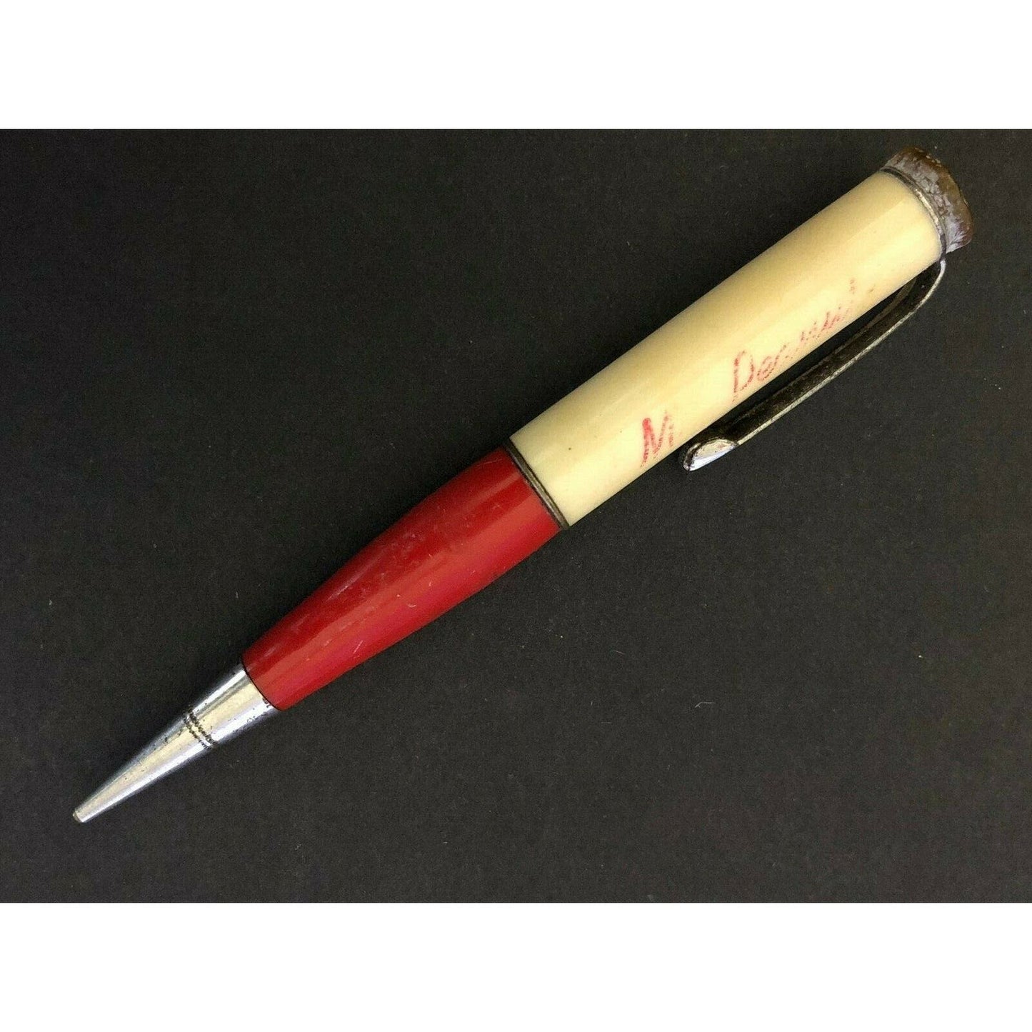 c1940's-50's Mr. Peanut ? Ritepoint 3 3/4" Mechanical Advertising Pencil
