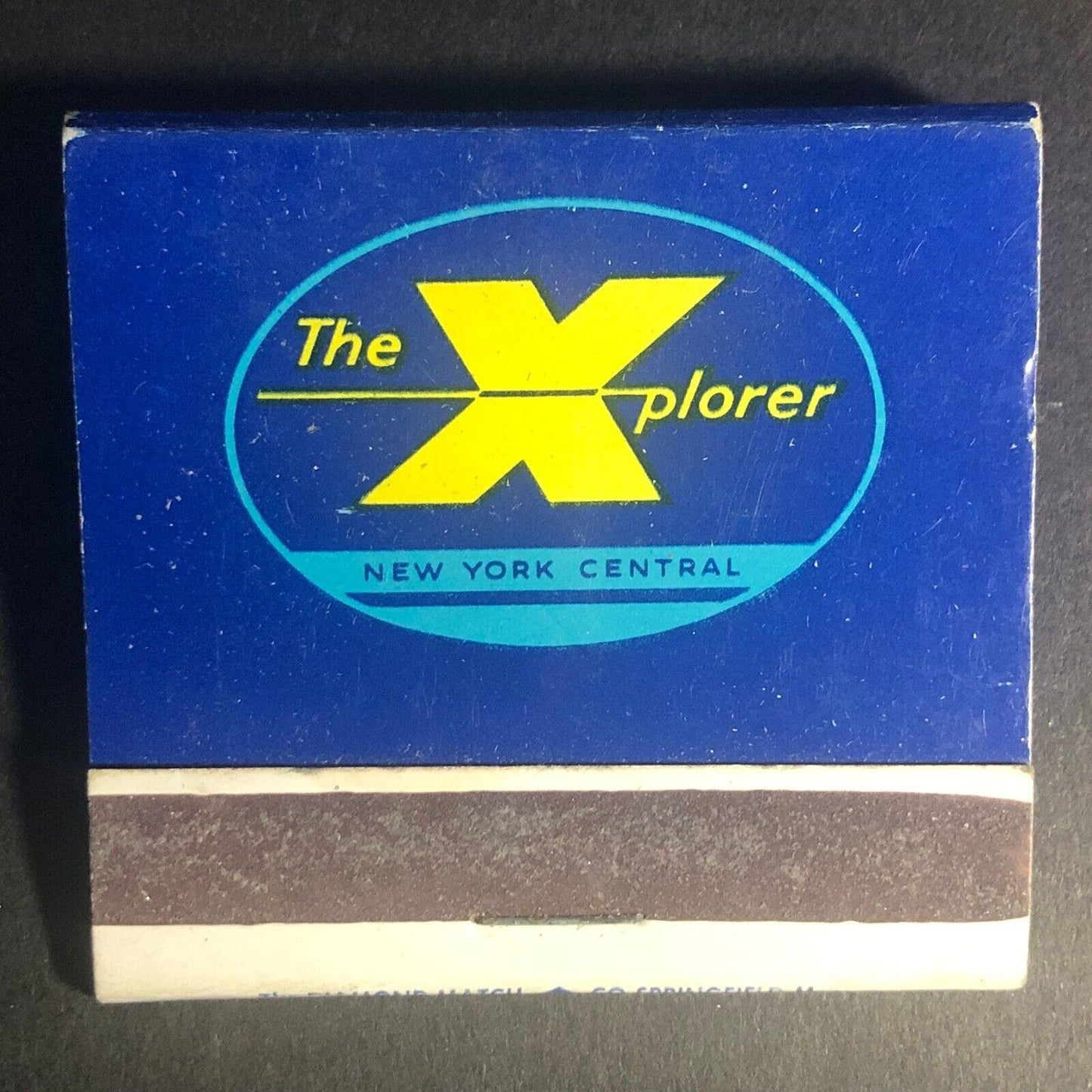 New York Central Railroad "The Explorer" Full 30-Strike Matchbook c1956 VGC