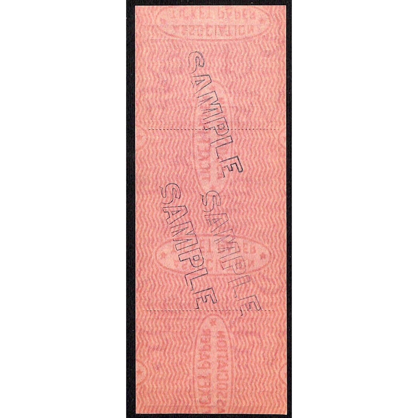 New York Central Railroad RR Canada Unused SAMPLE Excursion Ticket c1955 #56909