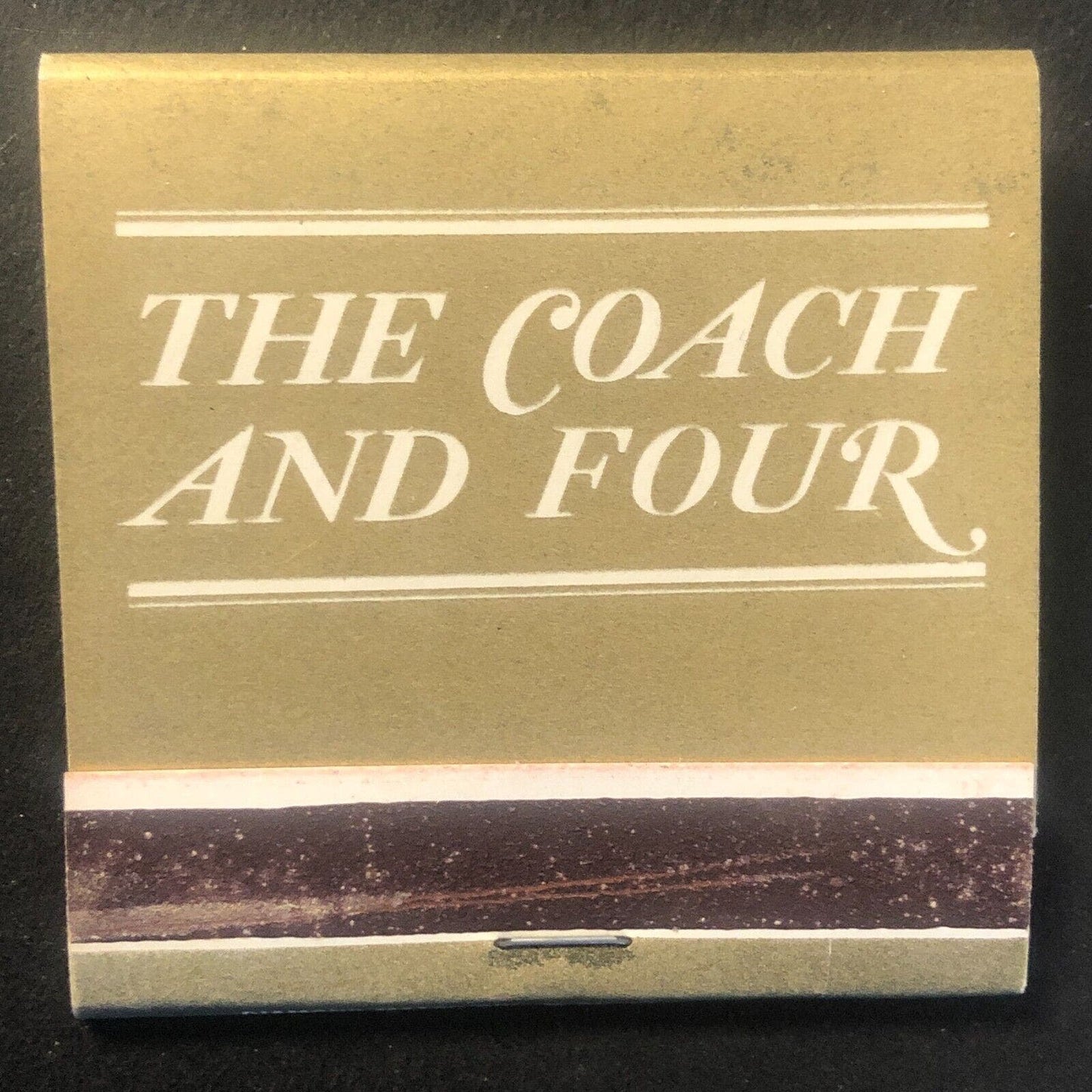 Water Tower Inn Coach and Four Chicago Vintage Mostly Full -2 Matchbook c1950's