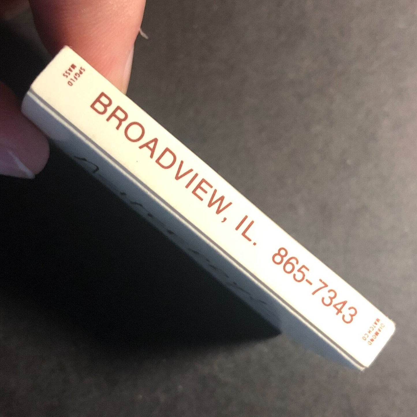 Ashberry's Restaurant Broadview, IL Matchbox Matchbook c1985-88 Scarce
