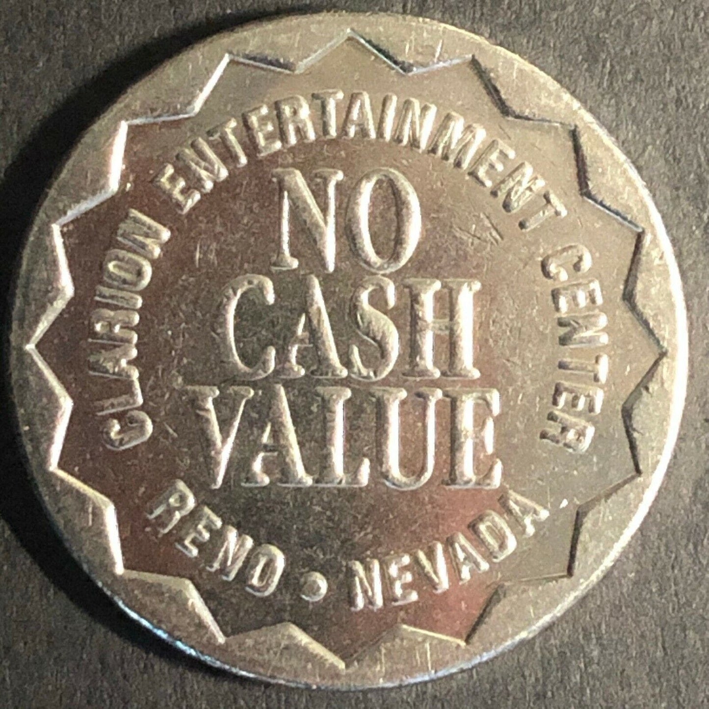 22.8mm Scarce Clarion Hotel Casino "Fun Token" Reno, NV Token - Fauver Coll.