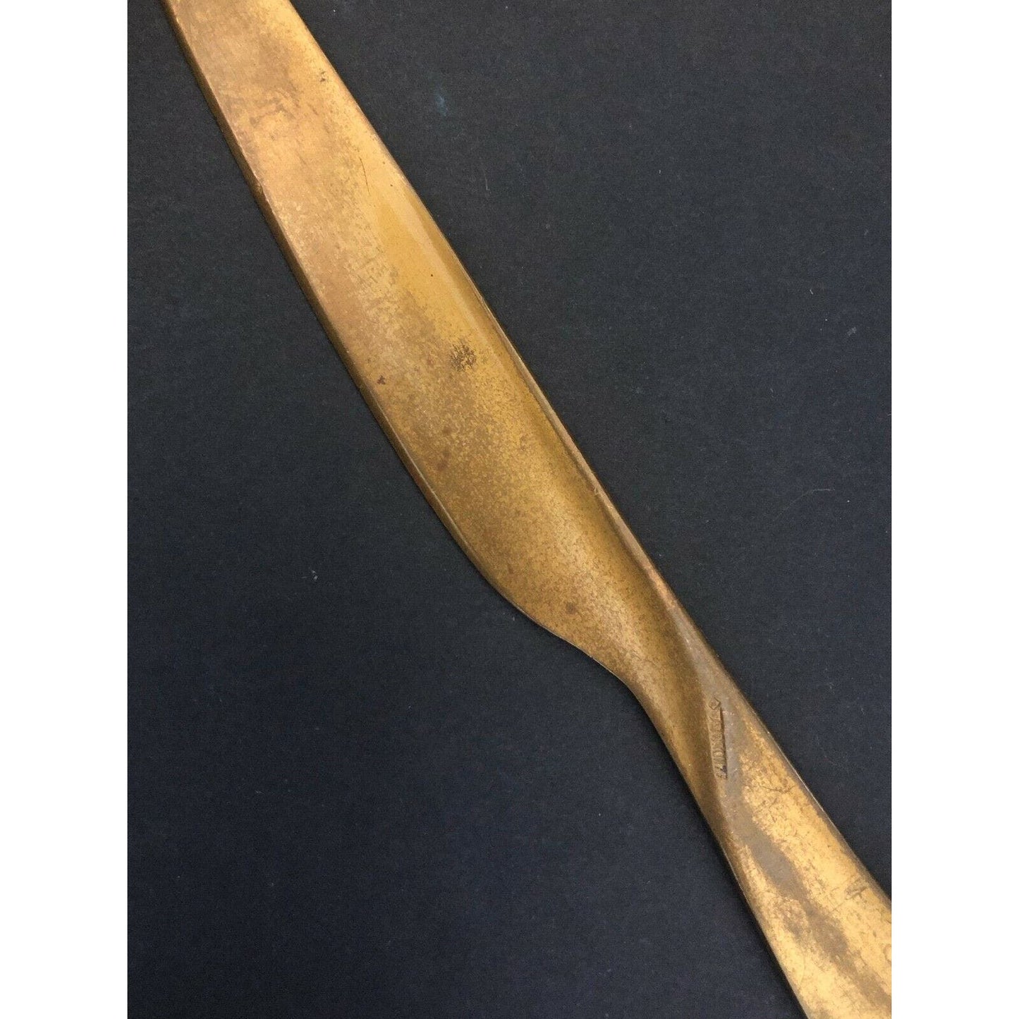 c1926 8 1/4" Central Trust Co. Cambridge Mass. Brass Advertising Letter Opener