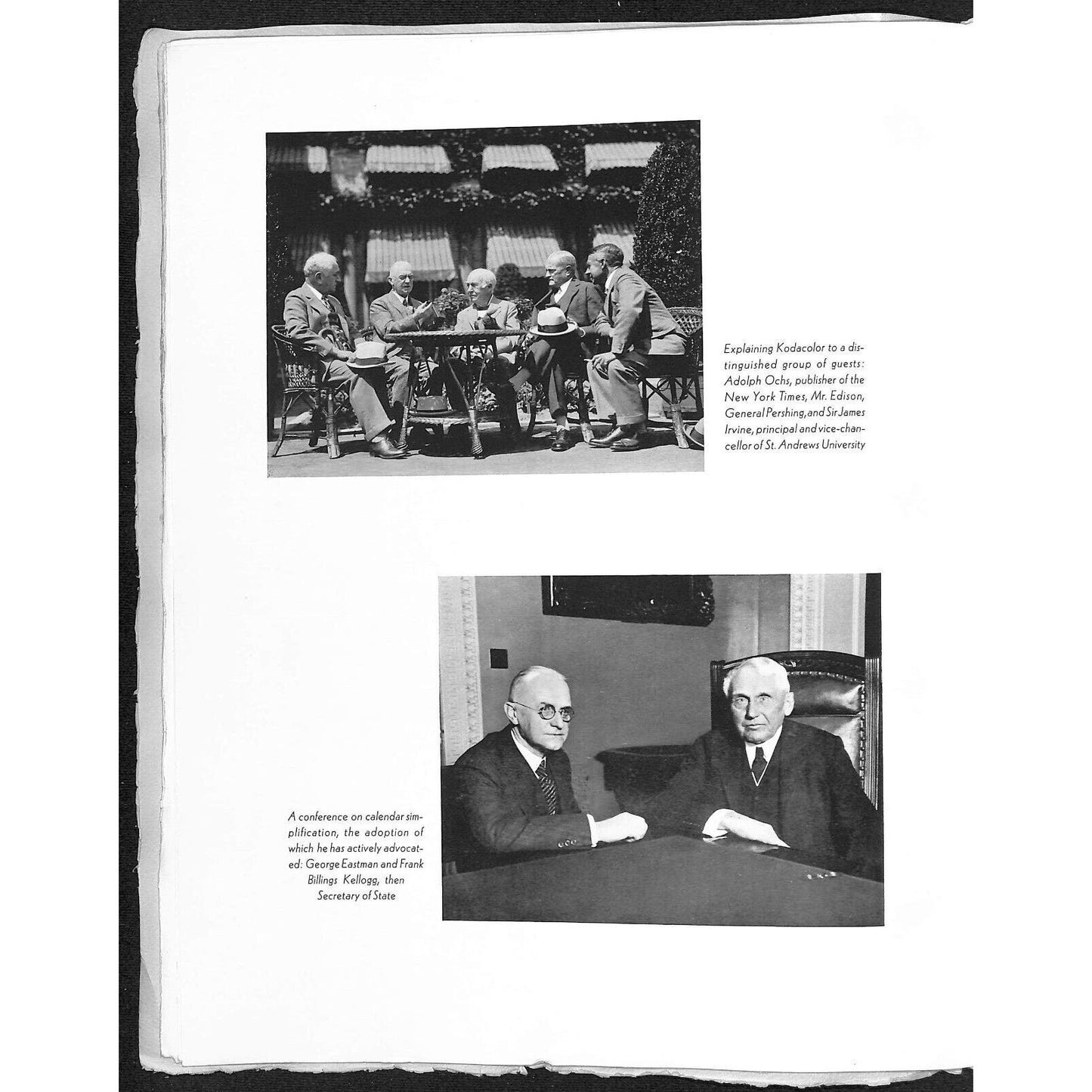 George Eastman 1931 Lg. Memento Booklet Dinner at Commodore Hotel NY Very Scarce