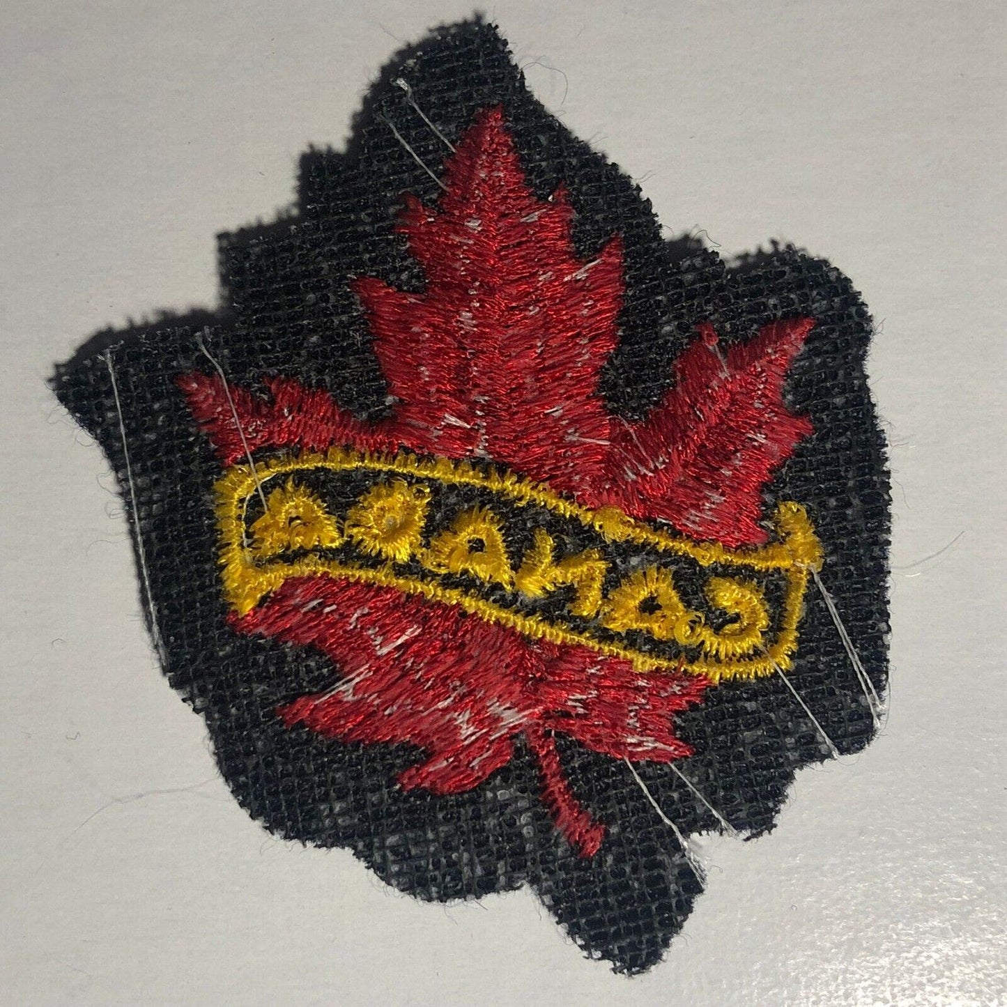Canada Maple Leaf Vintage Embroidered Patch - c1967's-80's