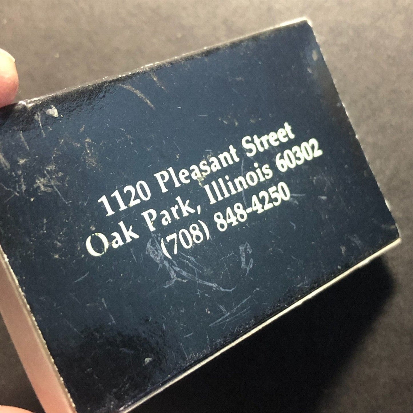 Philander Restaurant Oak Park, IL Matchbox Matchbook c1980's Scarce
