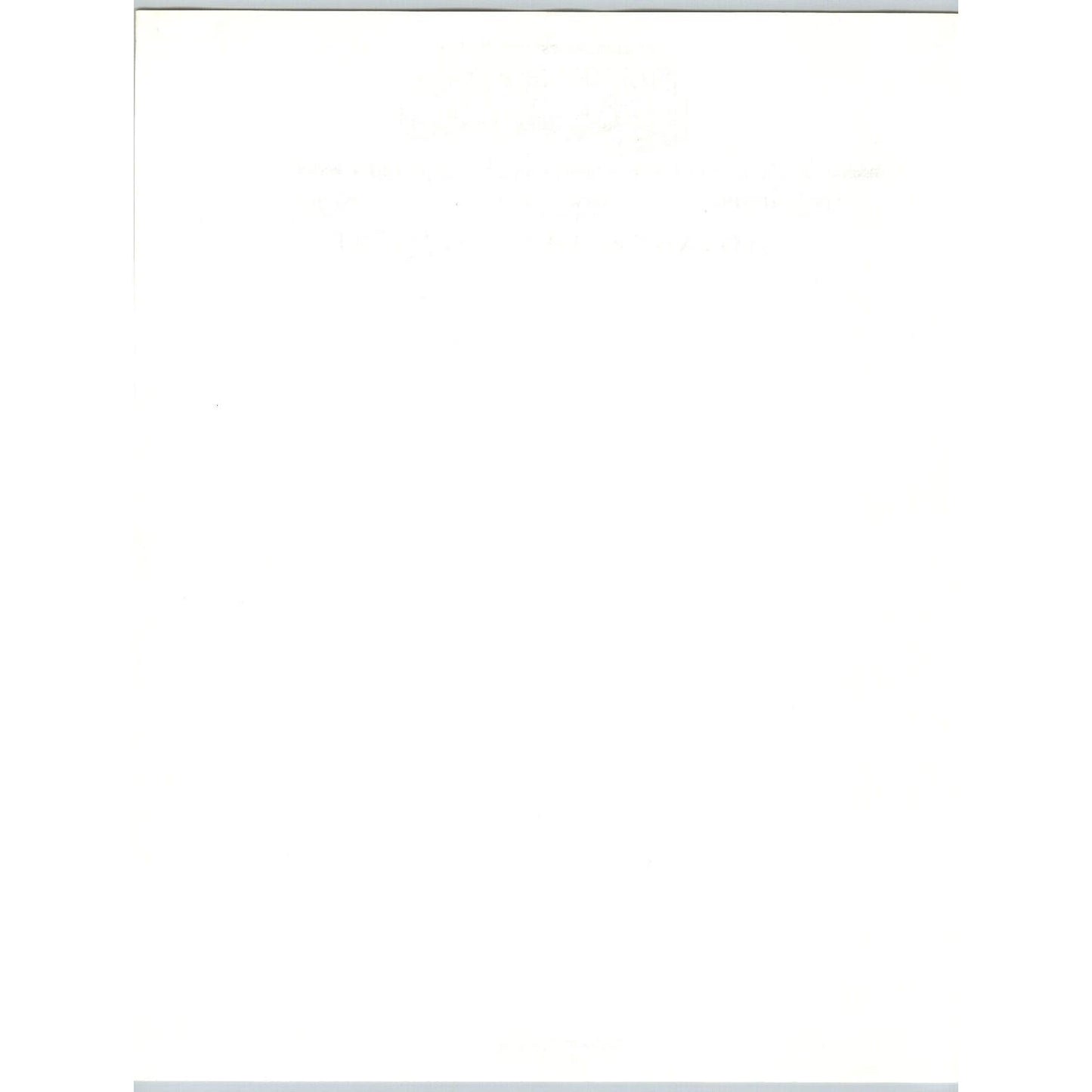 Hanneford Circus Letterhead Sarasota Coco the Clown c1972-79 Scarce