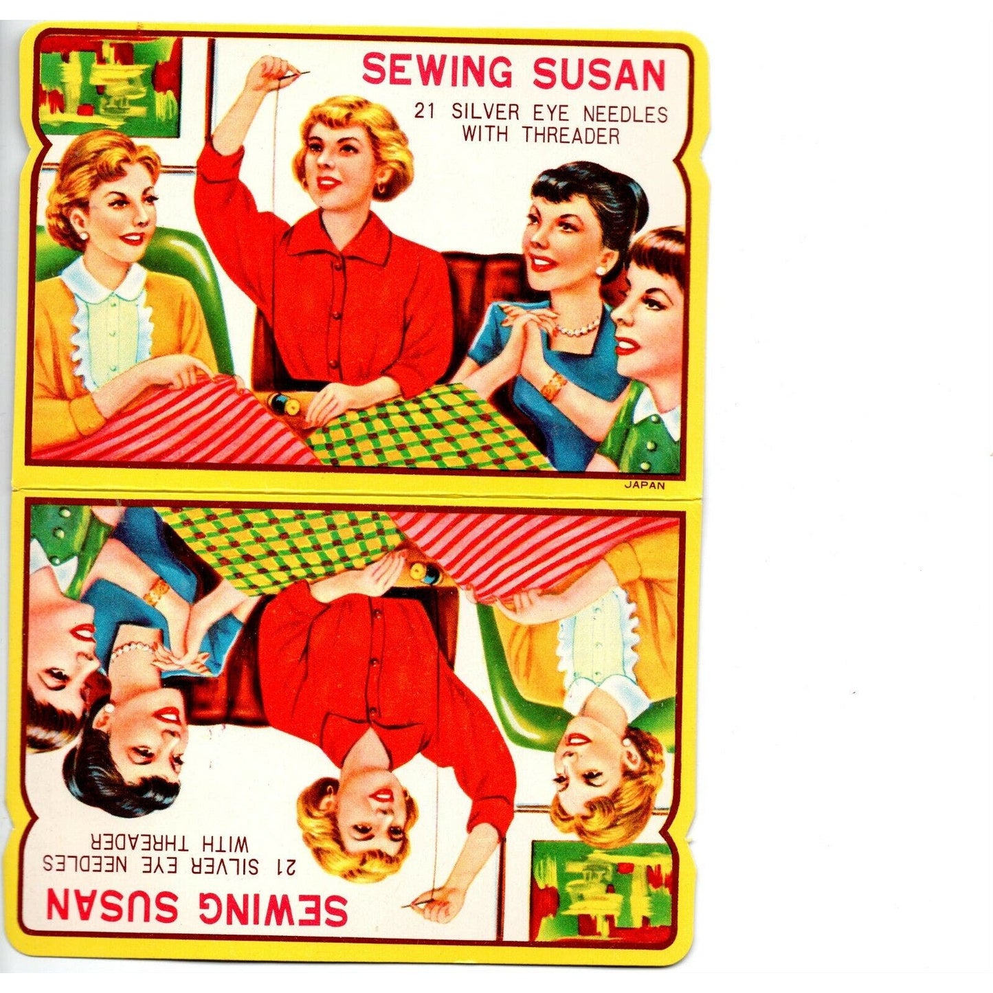 c1930's-40's Vintage Advertising Sewing Needle Book - "Sewing Susan" EXC