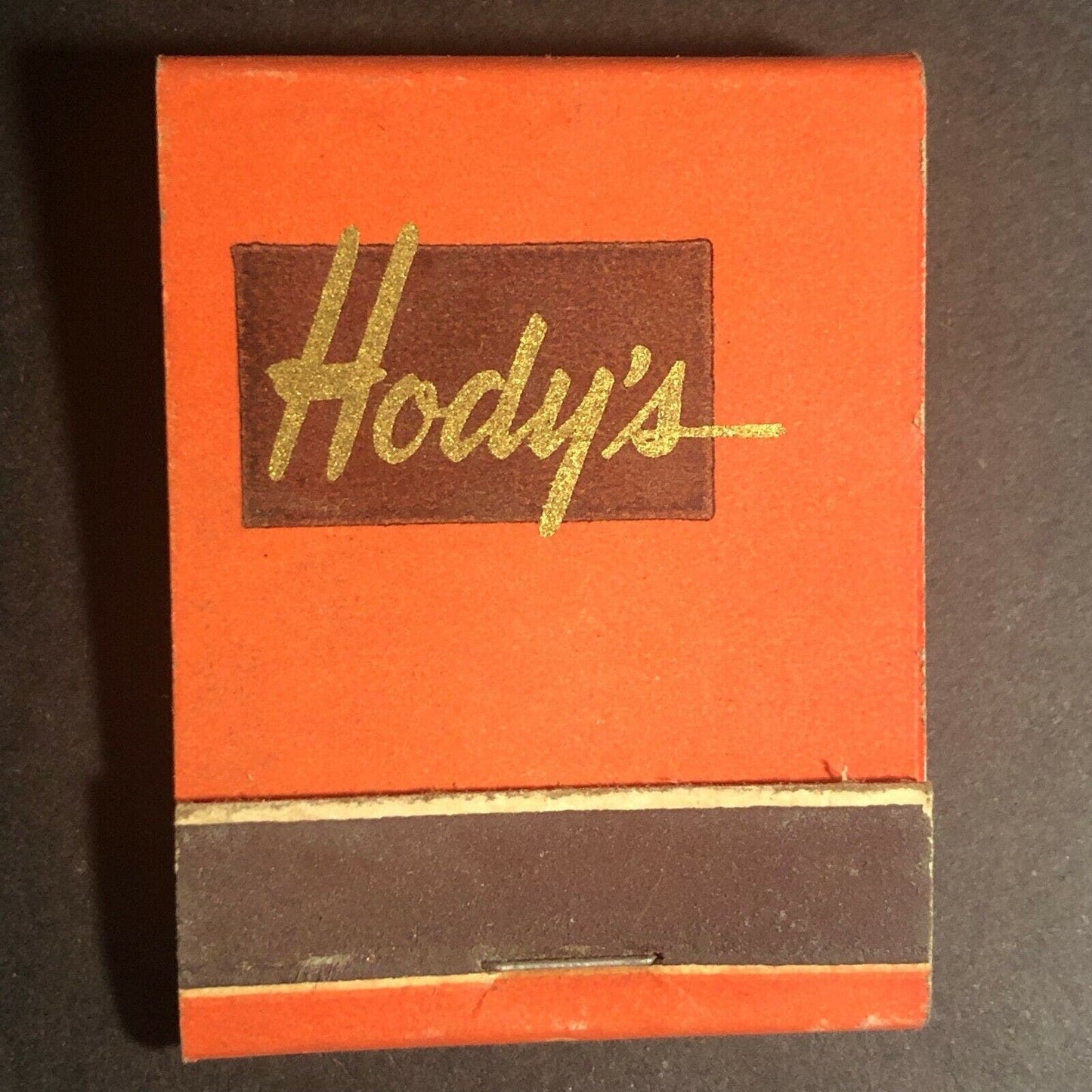 Scarce c1940's-50's Full Matchbook Hody's Restaurant North Hollywood, CA