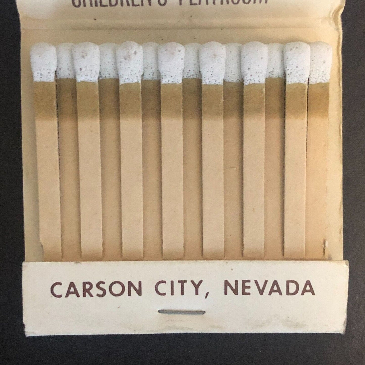 Carson Nugget Casino Nevada Full Matchbook c1975-1985