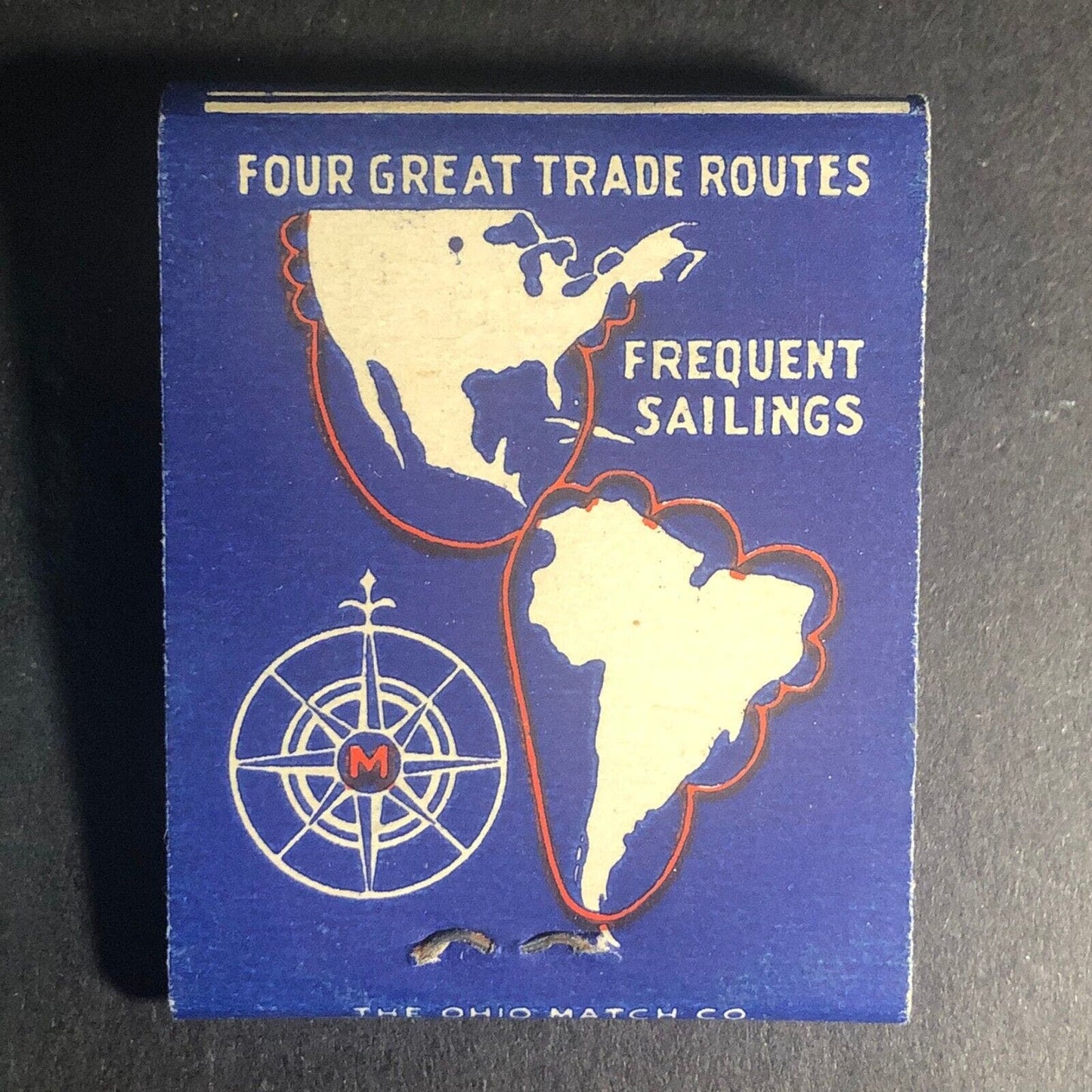 McCormick Steamship Company Full 20-Strike Matchbook c1930's-40's VGC Scarce