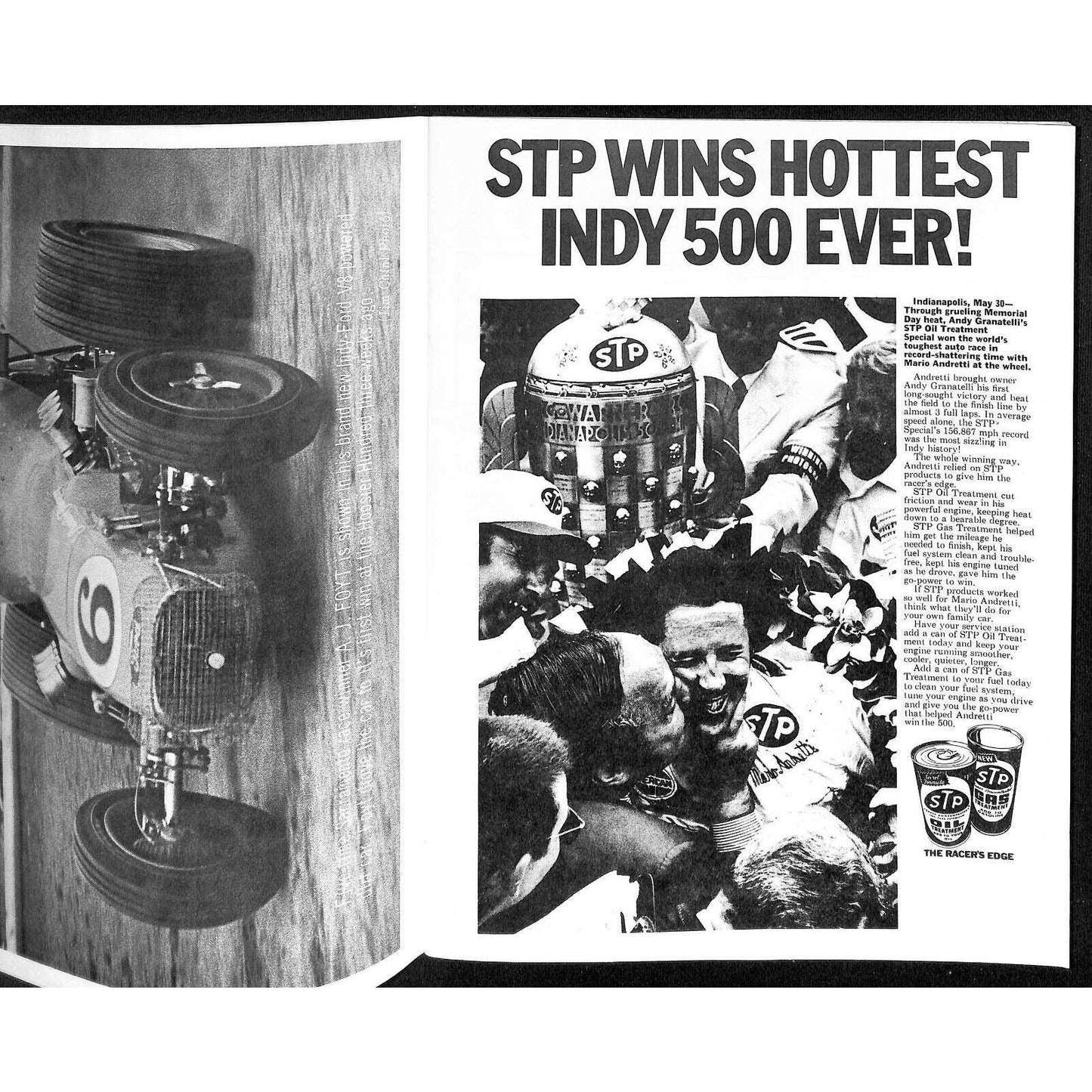 Scarce Sep 2 1969 USAC "Golden State 100" Big Car Auto Racing Program Sacramento
