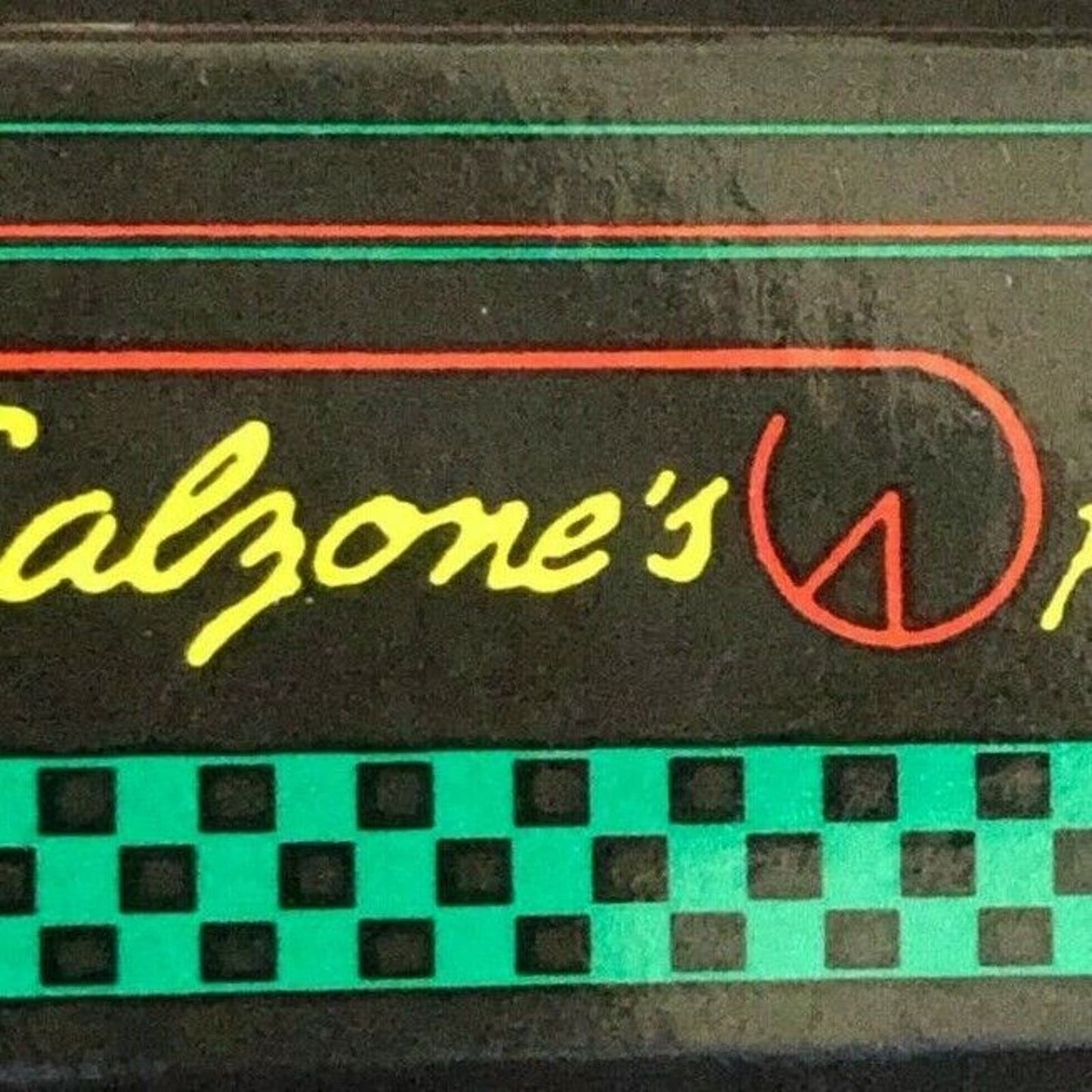 c1980's-90's Wooden Matchbox Matchbook "Calzone's Pizza Cucina" San Francisco