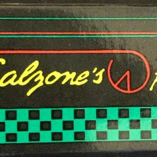 c1980's-90's Wooden Matchbox Matchbook "Calzone's Pizza Cucina" San Francisco