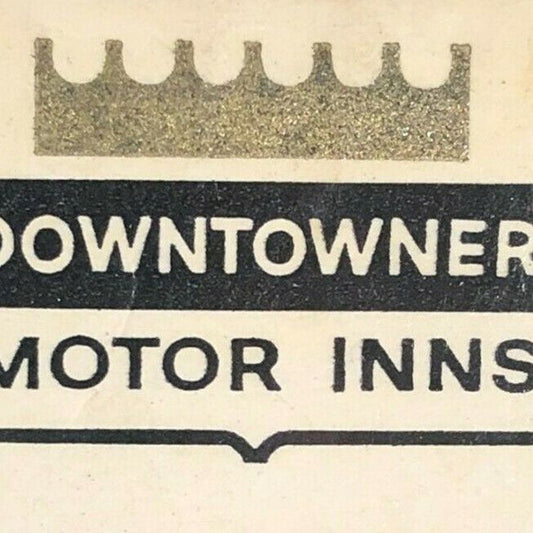 1960's-70's Full Matchbook "Downtowner Motor Inns"