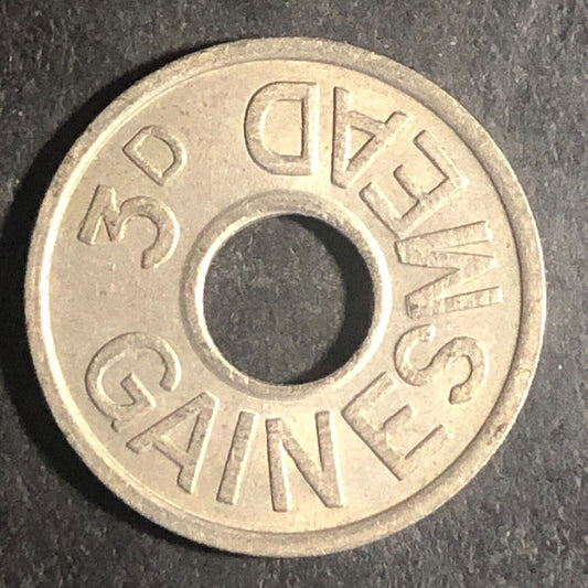 Gainesmead 3d "Value in Kind Only" Great Britain Token 20mm