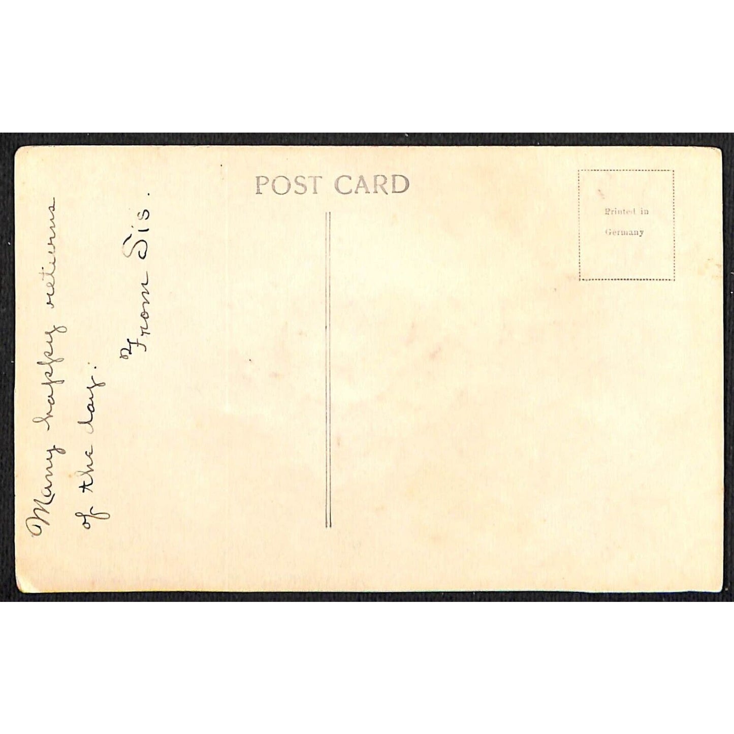Christmas Postcard "A Jolly Christmas" Textured Flower Petals c1910