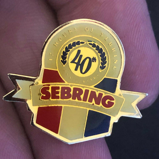 1990 "12 Hours of Sebring" 40th Anniversary Enameled Pin