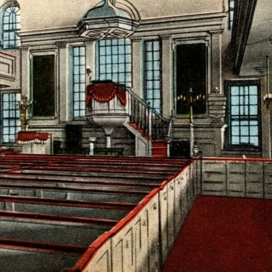 George Washington Interior Christ Church, Alexandria, VA - Vintage Postcard - NP
